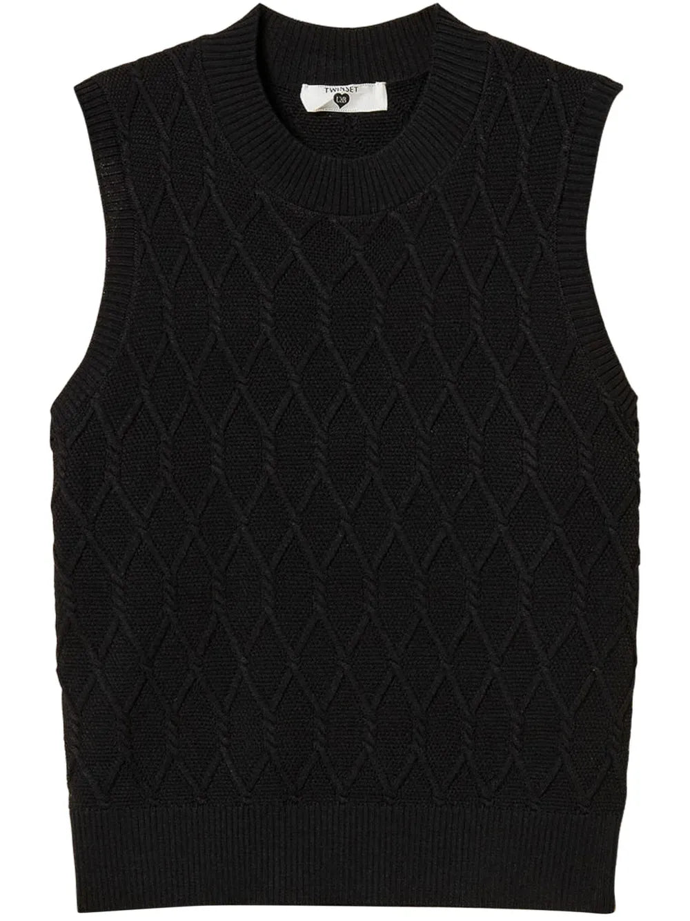 Lozenge-Pattern Tank Top
