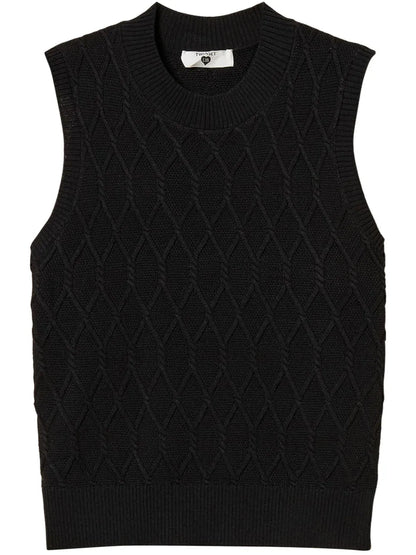 Lozenge-Pattern Tank Top