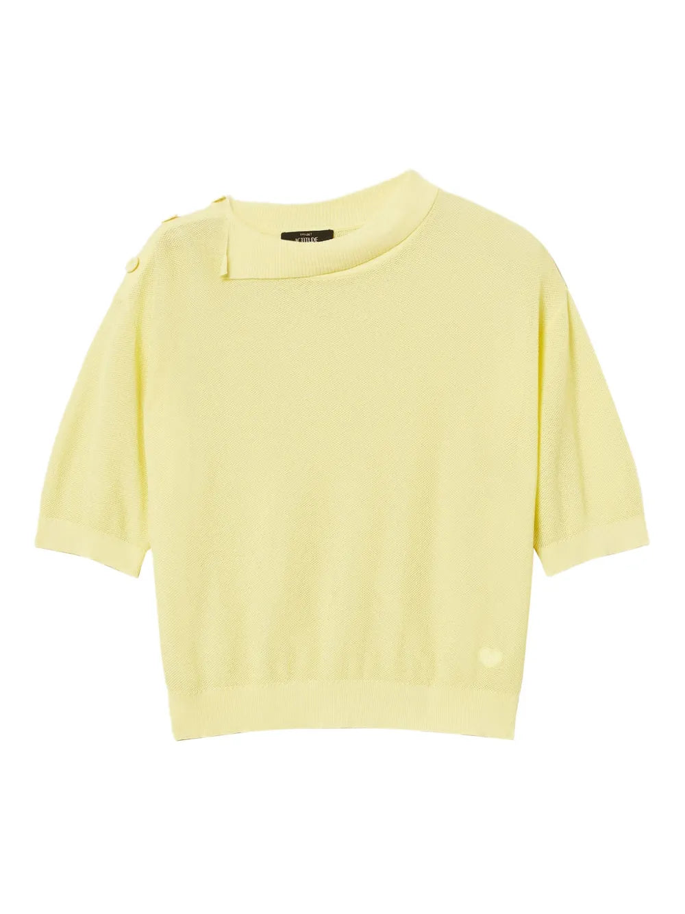 Button-Detail Short-Sleeve Top