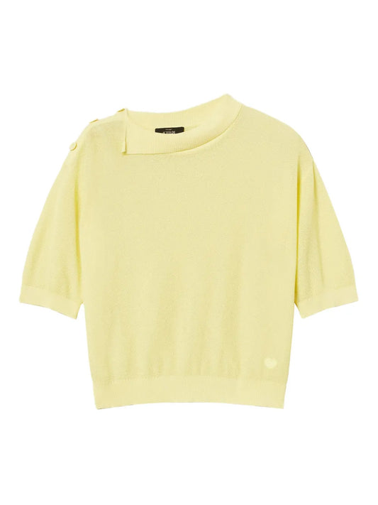 Button-Detail Short-Sleeve Top