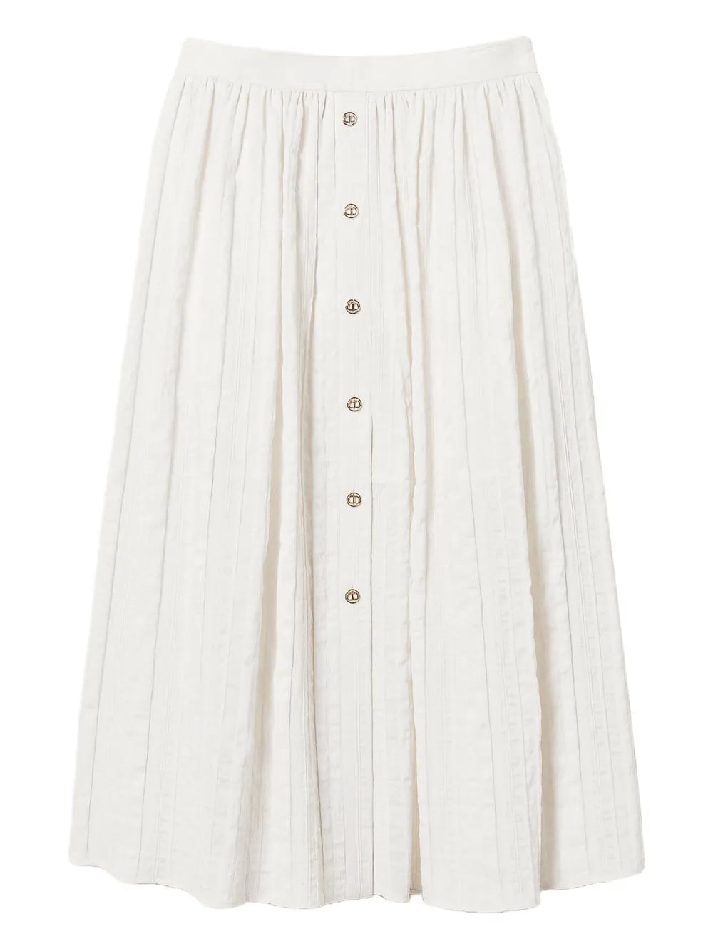 Linen-Blend Skirt