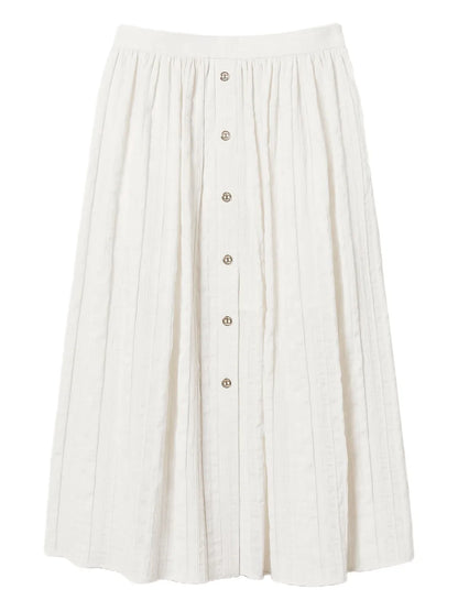Linen-Blend Skirt