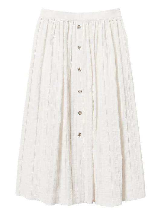 Linen-Blend Skirt