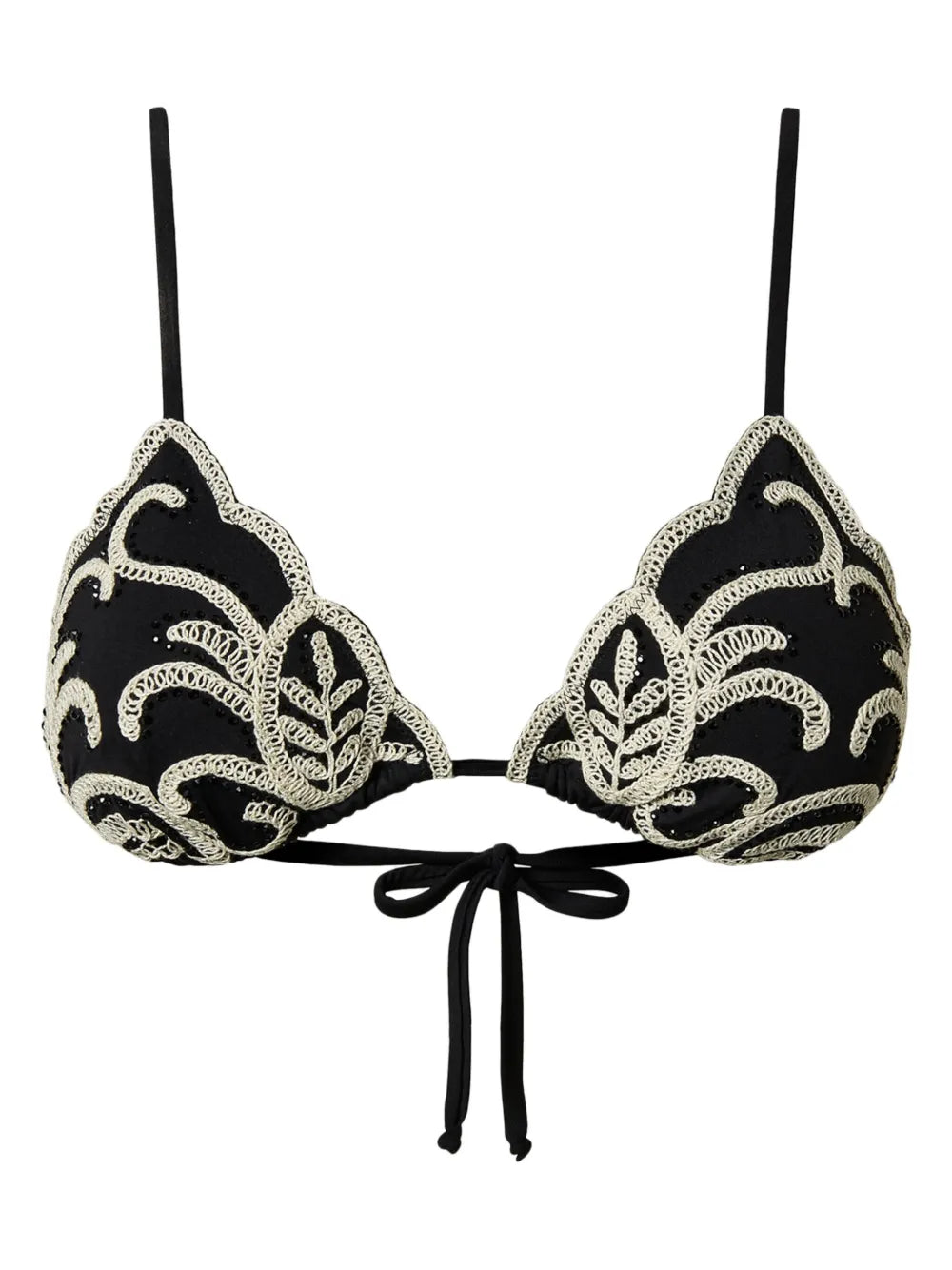 Embroidered Bikini Top