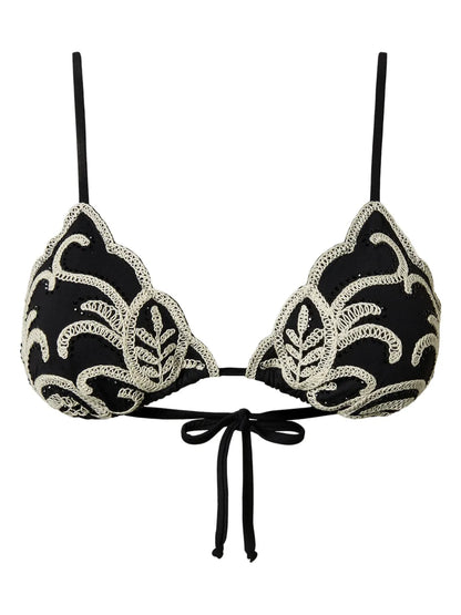 Embroidered Bikini Top