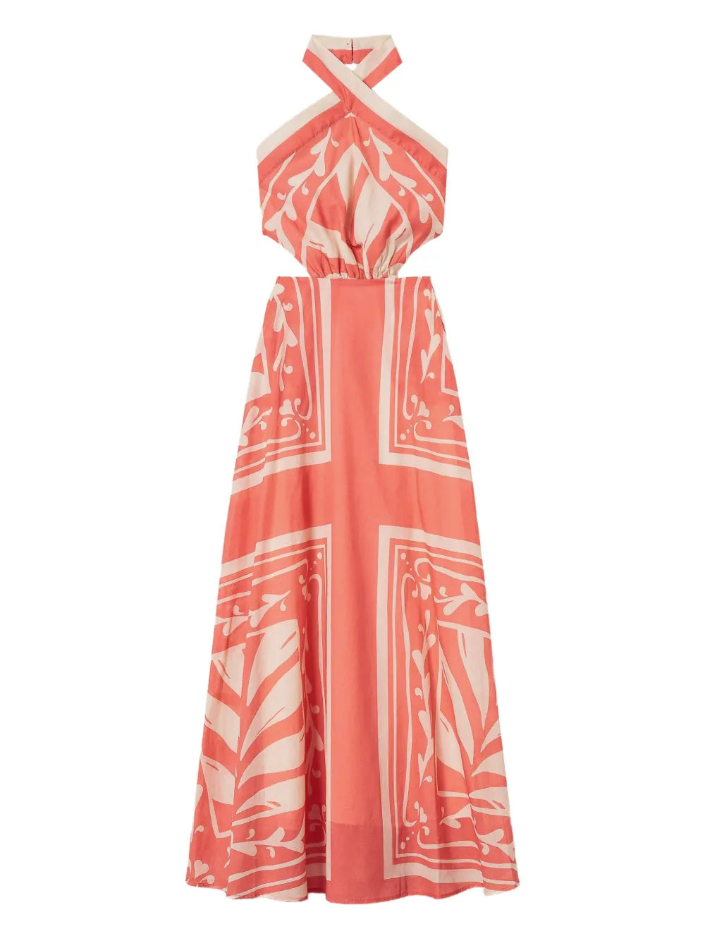 Printed Halterneck Maxi Dress