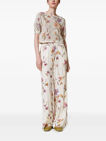 Crêpe De Chine Trousers