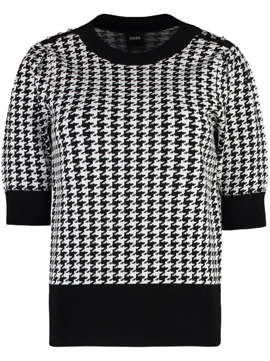 Graphic-Print Blouse