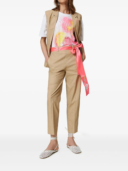 High-Rise Tailored Trousers