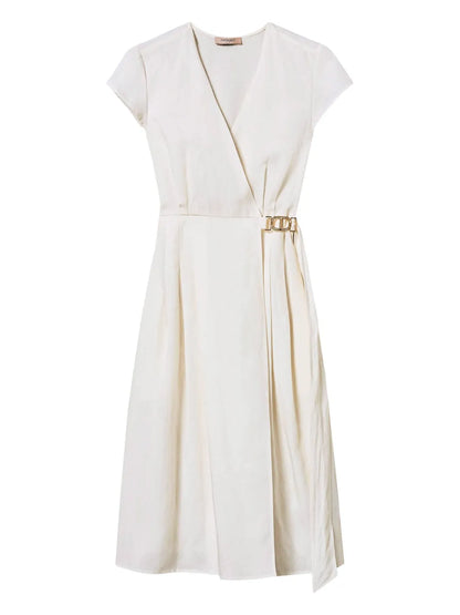 Logo-Plaque Dress