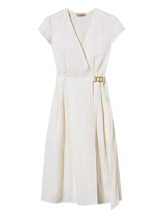 Logo-Plaque Dress