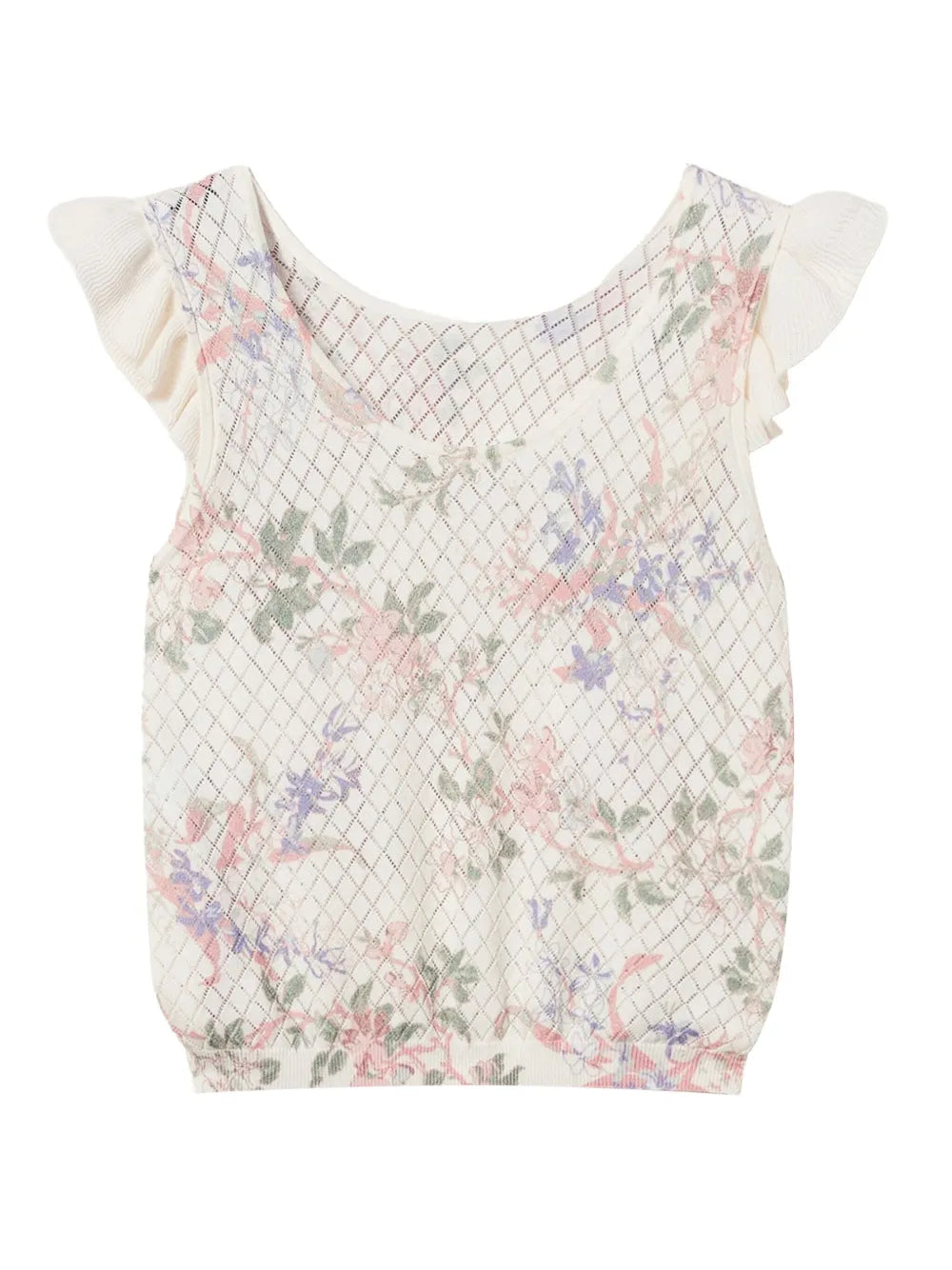 Floral Knitted Top