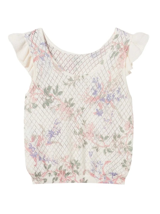 Floral Knitted Top