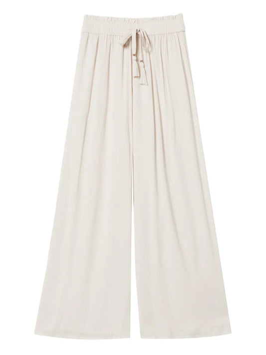 Crepon Palazzo Trousers