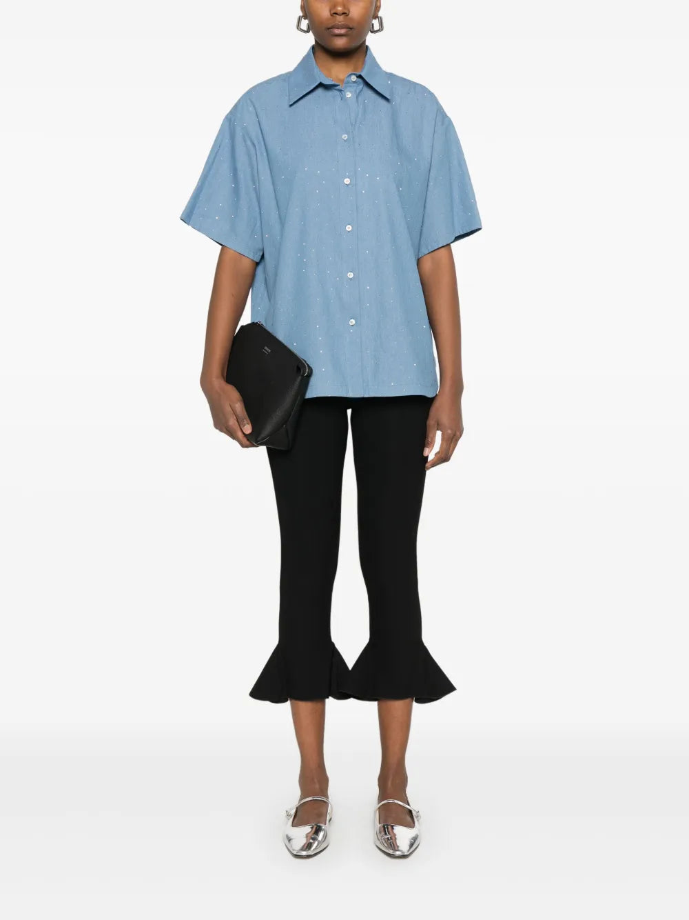 Rhinestone-Embellished Shirt