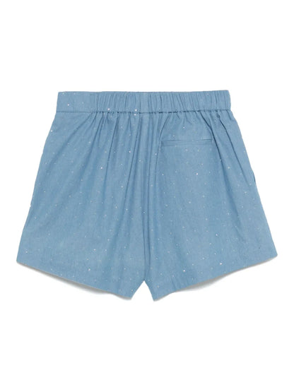Studded Cotton Shorts