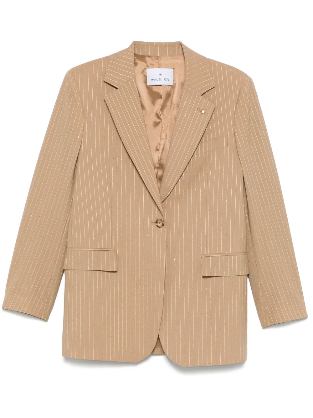 Sequinned Pinstripe Blazer