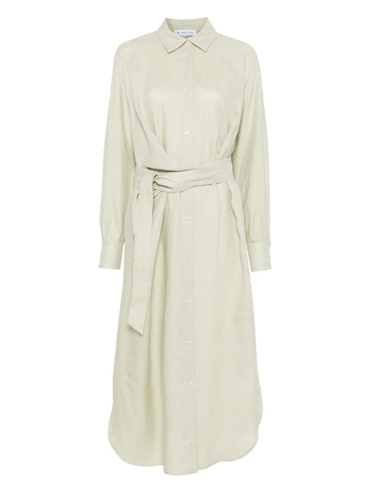Linen Maxi Shirt Dress