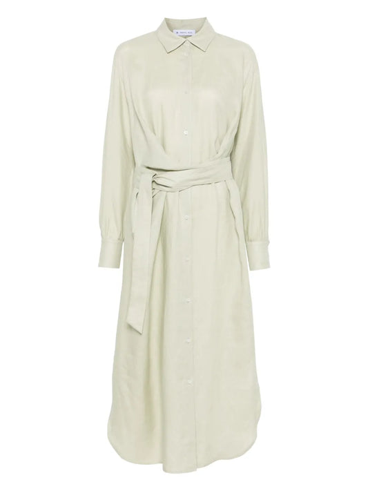 Linen Maxi Shirt Dress