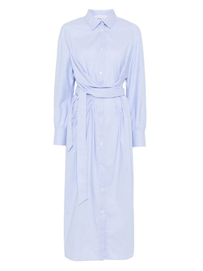 Striped Maxi Shirt Dress