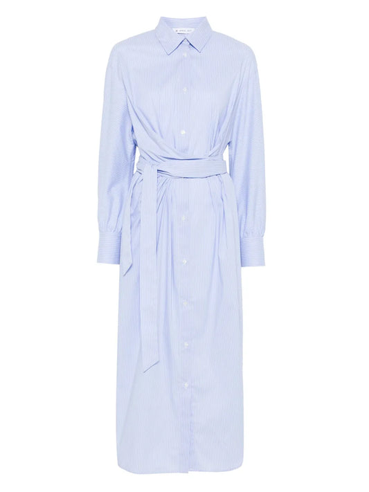 Striped Maxi Shirt Dress