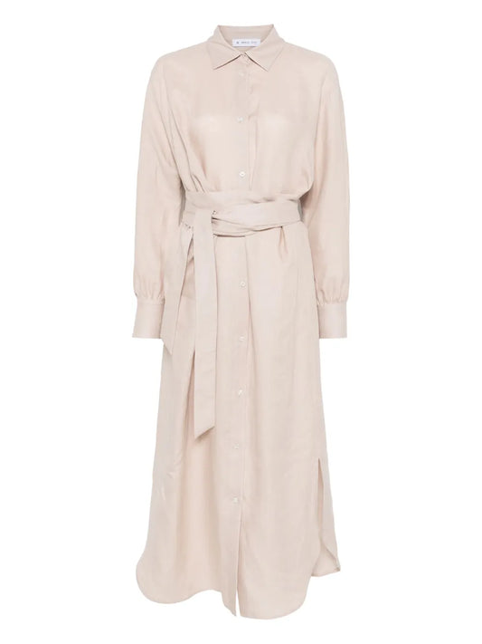 Linen Maxi Shirt Dress