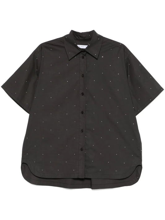 Rhinestone-Embellished Shirt