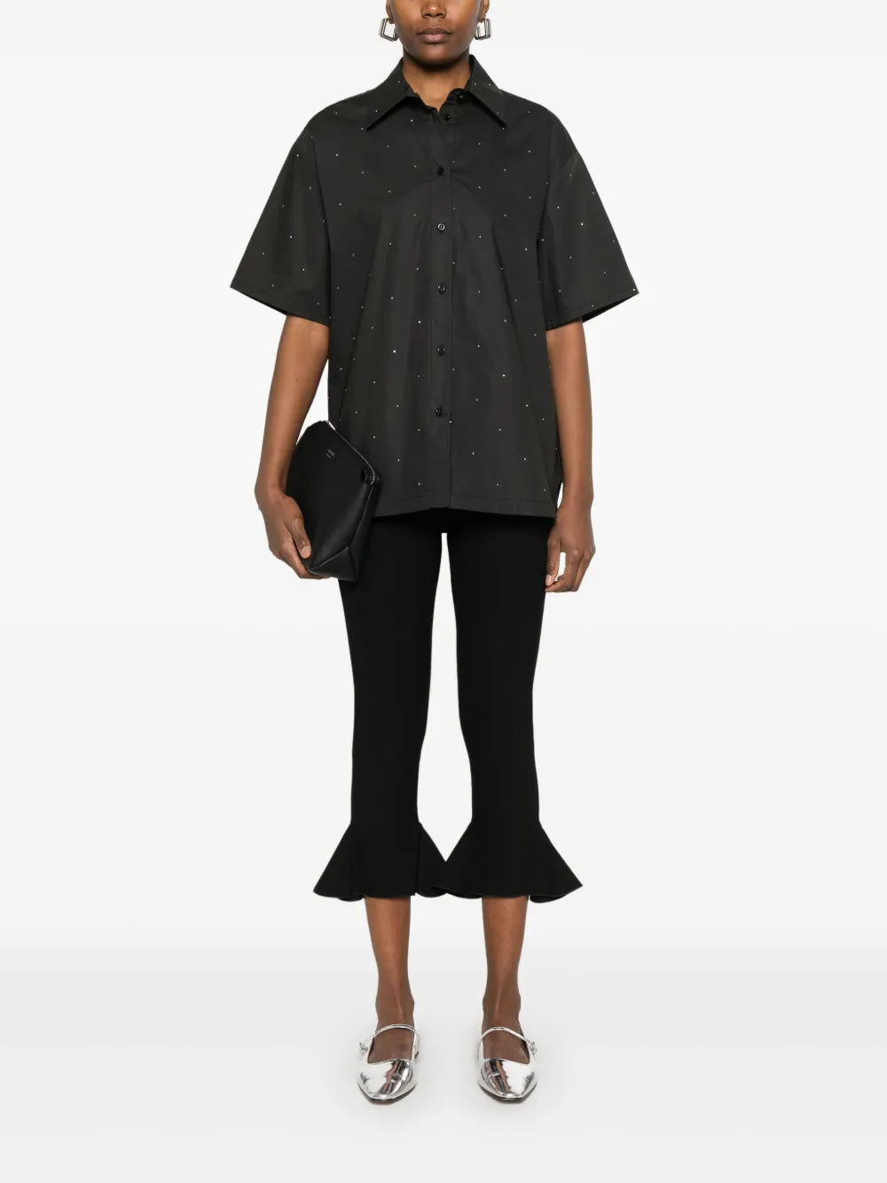 Rhinestone-Embellished Shirt