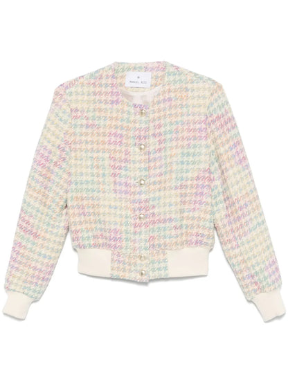 Houndstooth-Pattern Jacket