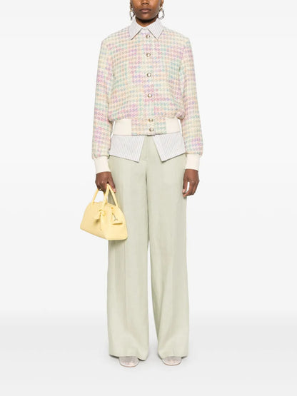Houndstooth-Pattern Jacket