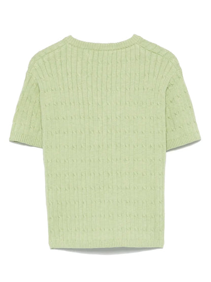 Cable-Knit T-Shirt