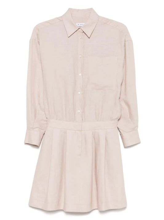 Linen Mini Shirt Dress