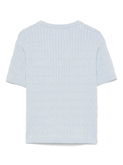 Cable-Knit T-Shirt