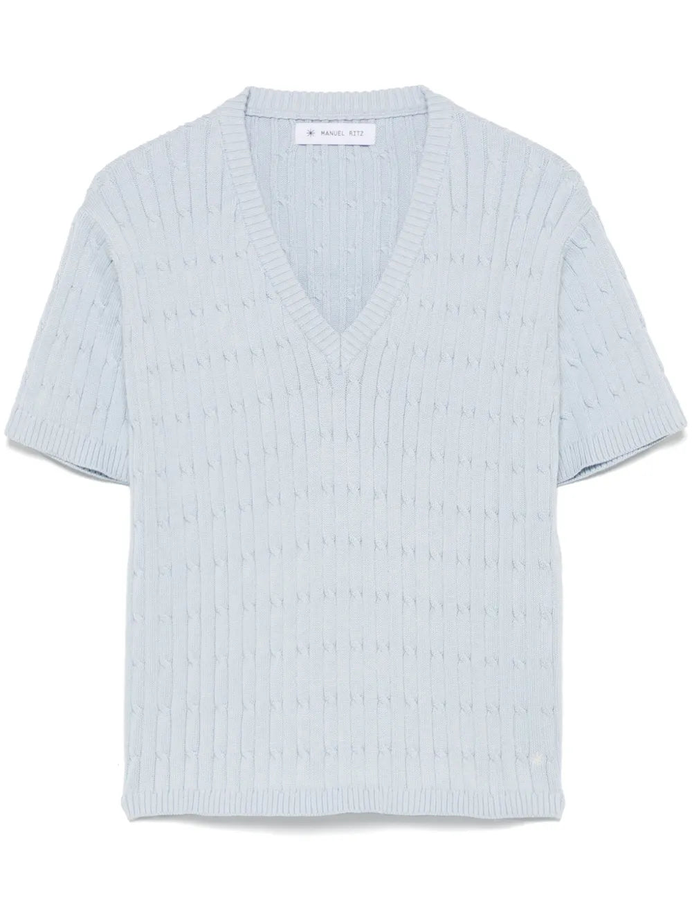 Cable-Knit T-Shirt