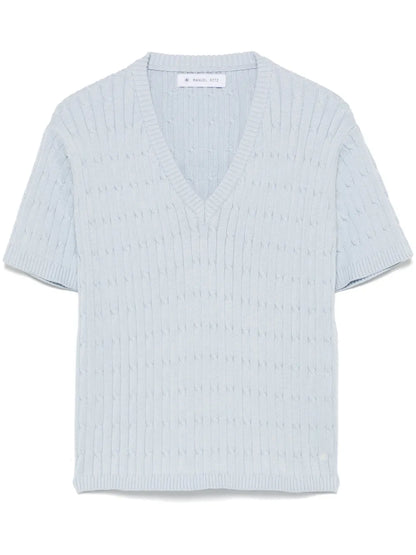 Cable-Knit T-Shirt