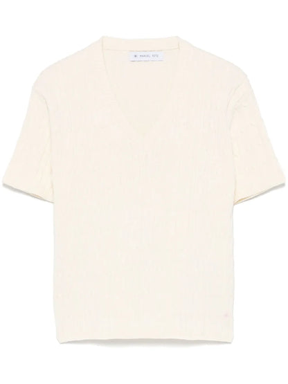 Cable-Knit T-Shirt