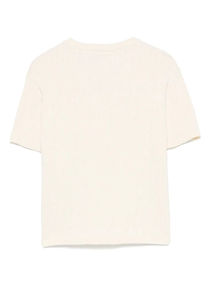 Cable-Knit T-Shirt
