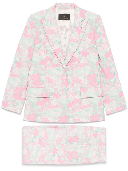 Floral-Print Suit