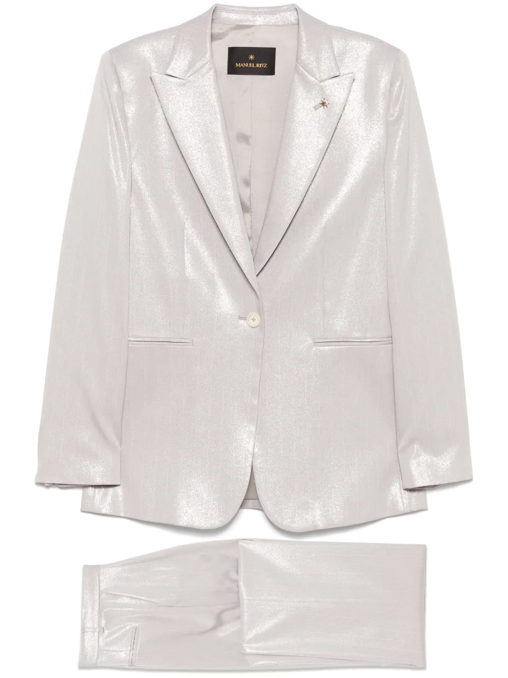 Lurex Pinstriped Suit