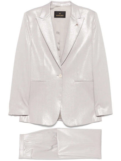 Lurex Pinstriped Suit