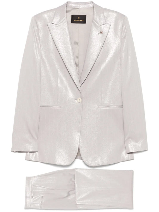 Lurex Pinstriped Suit