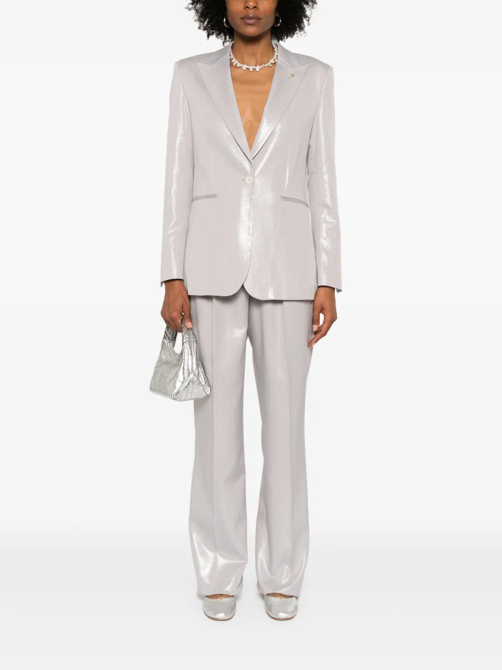 Lurex Pinstriped Suit
