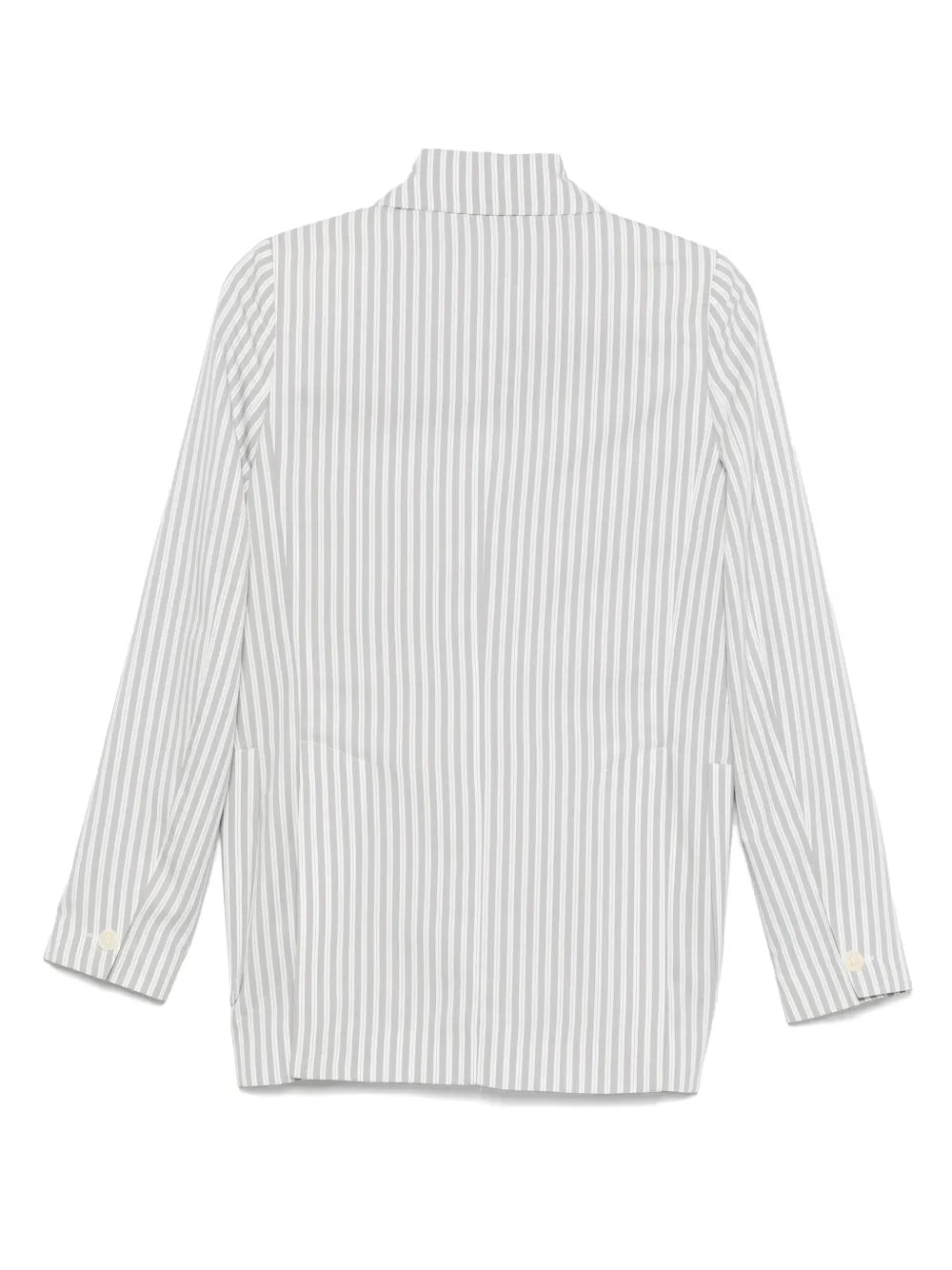Double-Breasted Striped Blazer