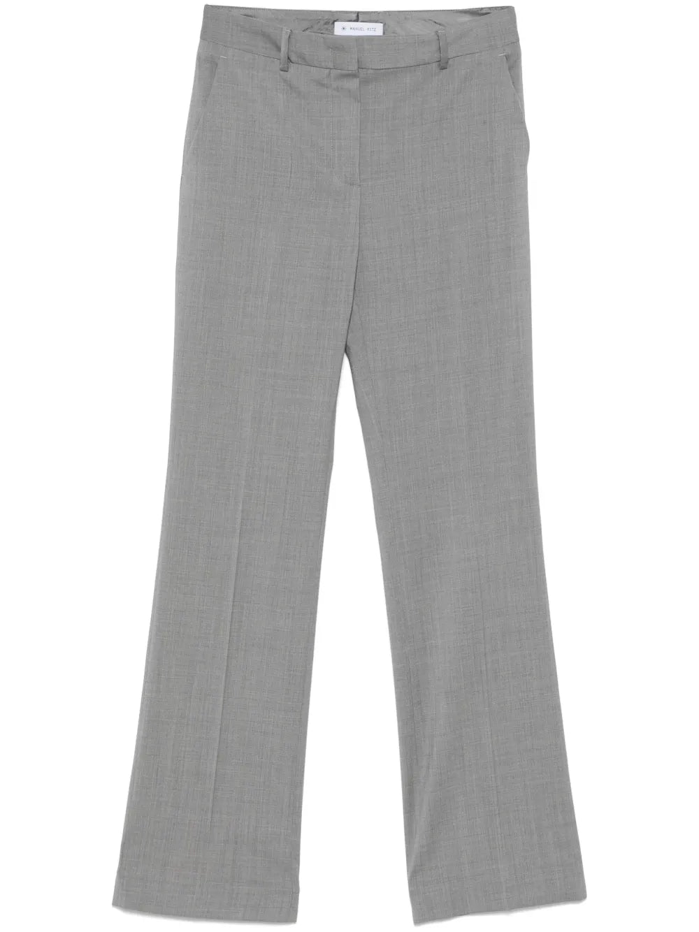 Virgin Wool Flared Trousers
