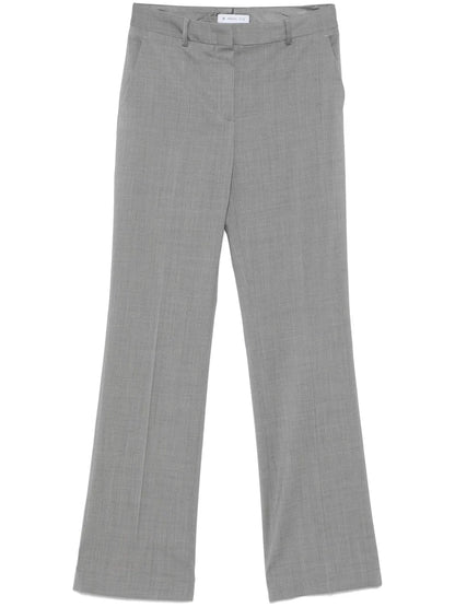 Virgin Wool Flared Trousers