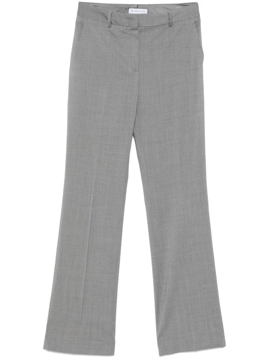 Virgin Wool Flared Trousers