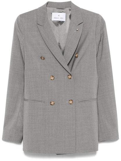 Double-Breasted Wool Blazer