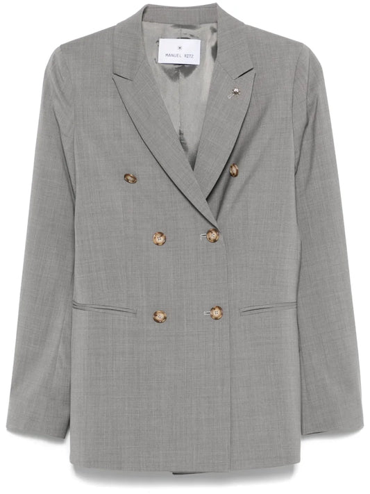 Double-Breasted Wool Blazer
