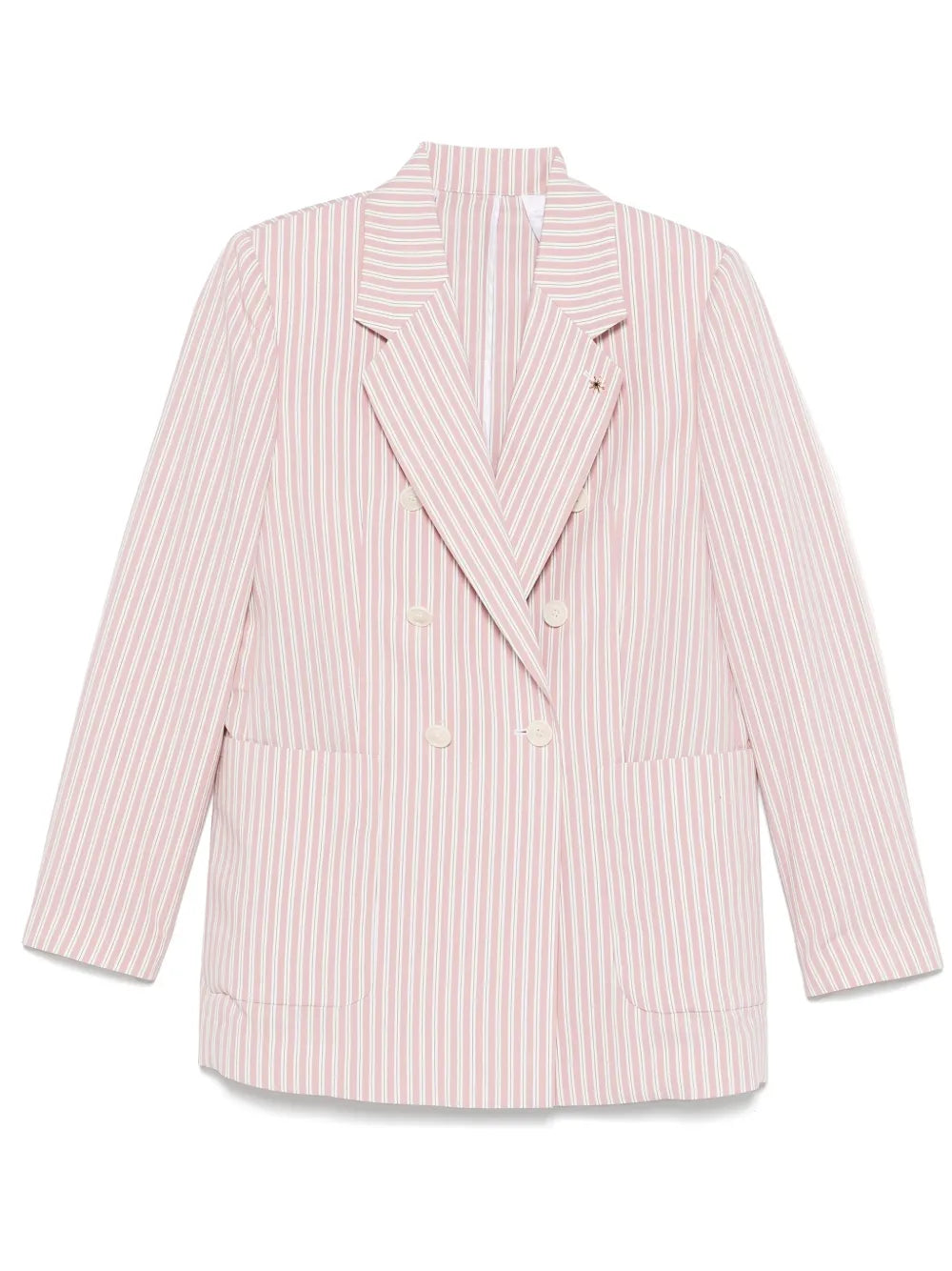 Double-Breasted Striped Blazer