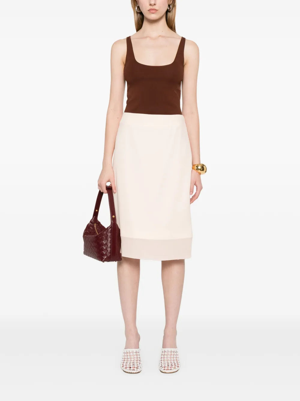 Georgette Midi Skirt